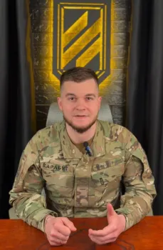 Military serviceman Mykhailo Karabut, advisor to the head of the Luhansk Regional State Administration, candidate from the Luhansk region to the Council of Veterans of the War for Independence of Ukraine